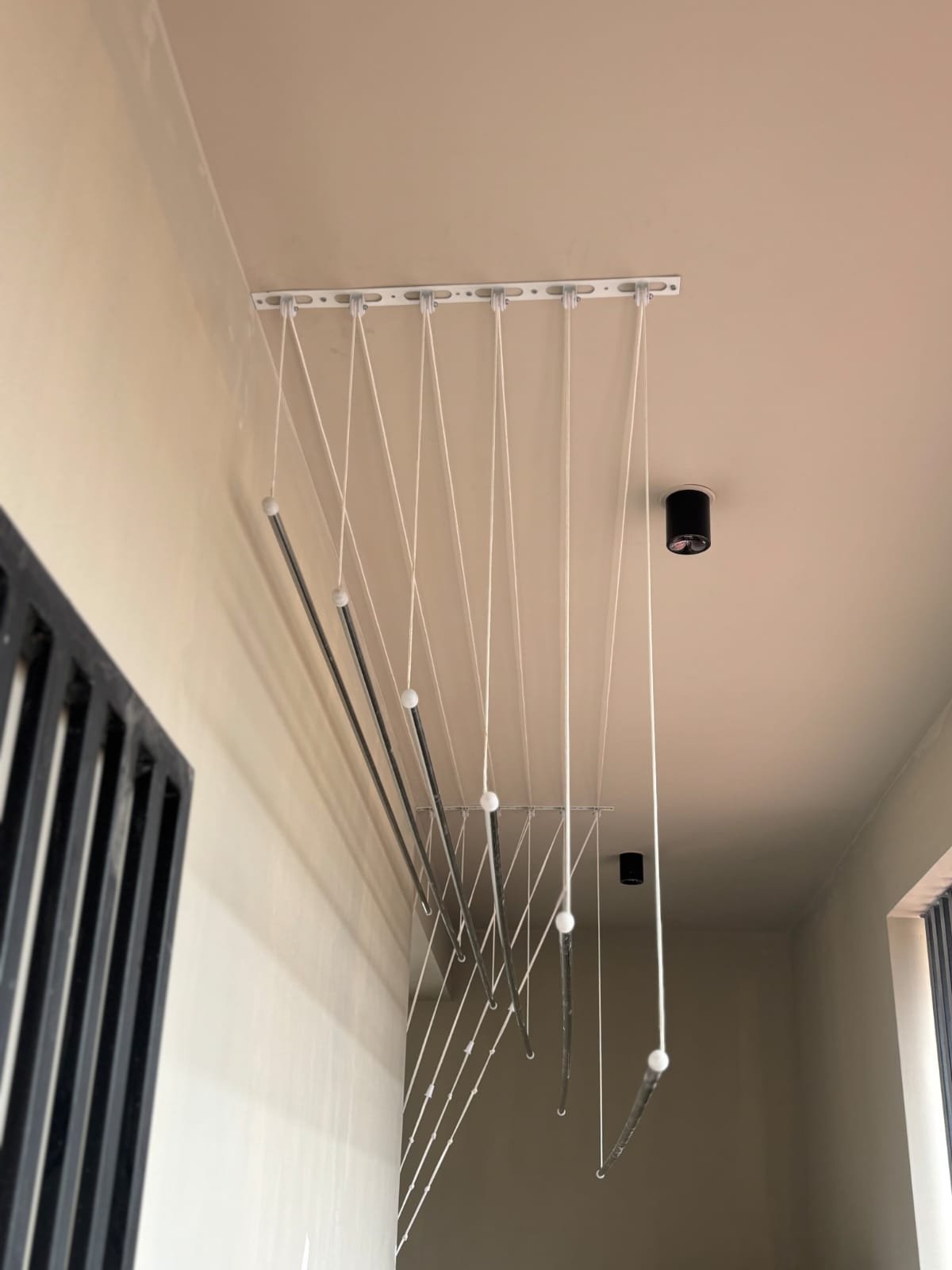 Ceiling Clothes Hanger Installation